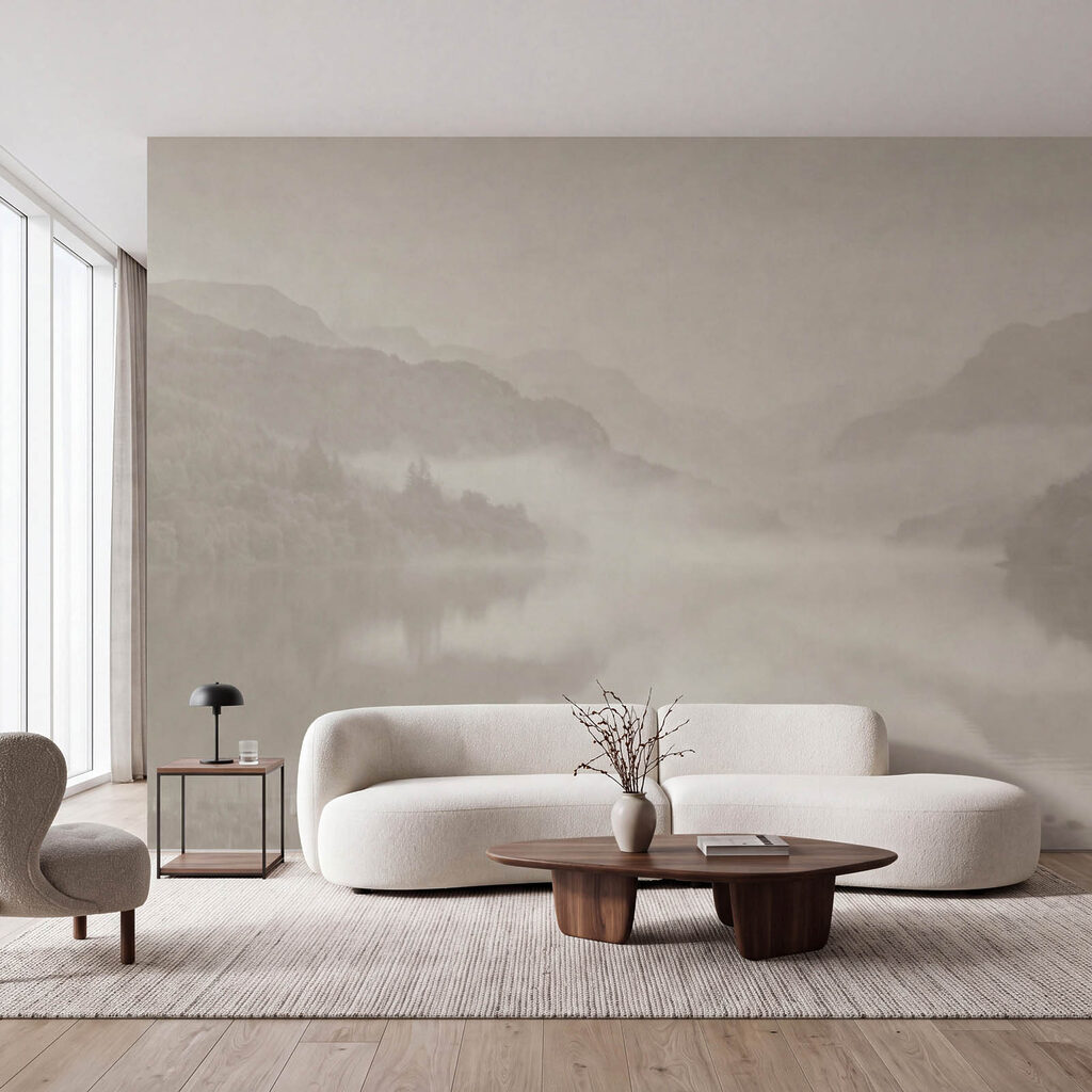 Lake in Sepia in an interior