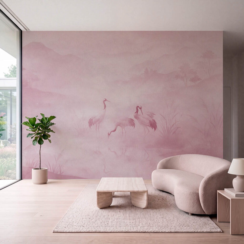 Cranes in the Mist — interior 2