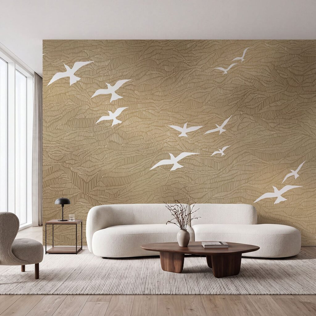 Birds Across Gold — interior 3