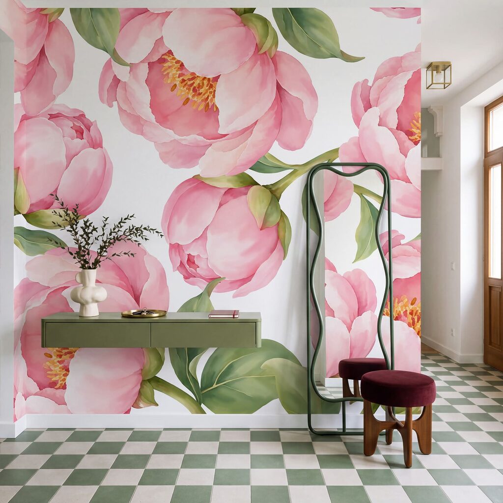 Peony Tapestry in an interior