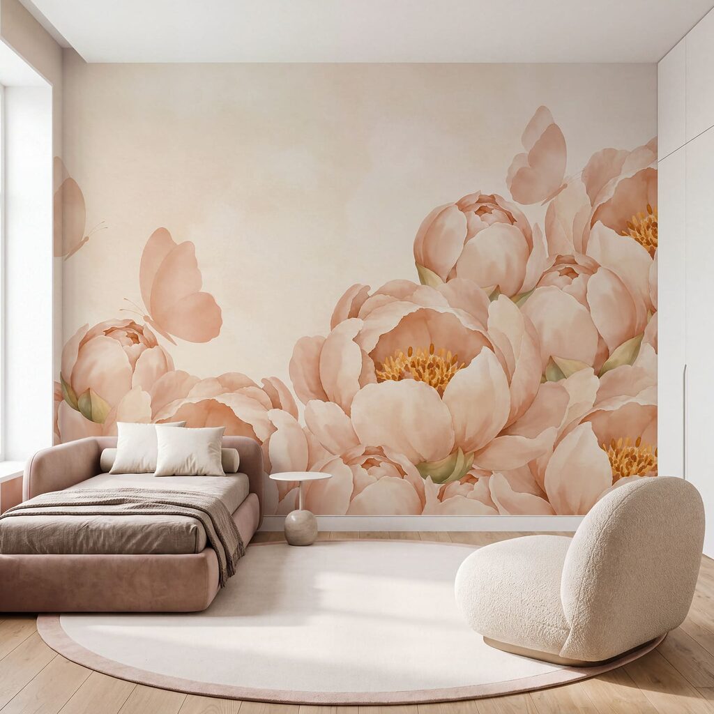 Peonies and Butterflies — interior 1