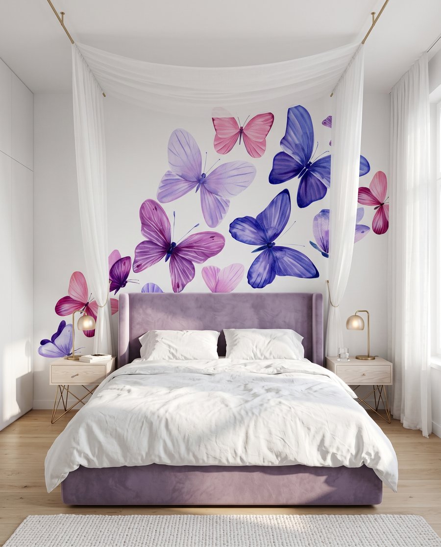 Butterfly Colour Drift in an interior