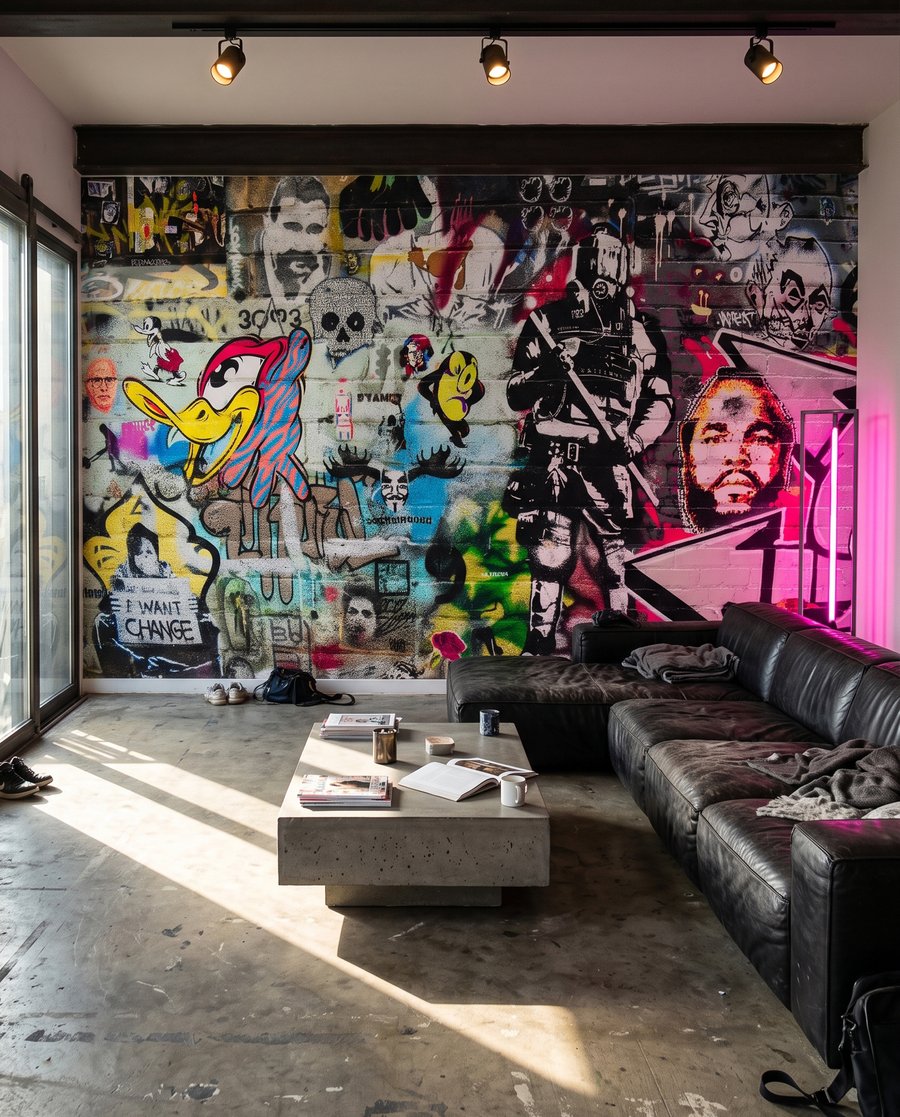 Street Art Stories in an interior