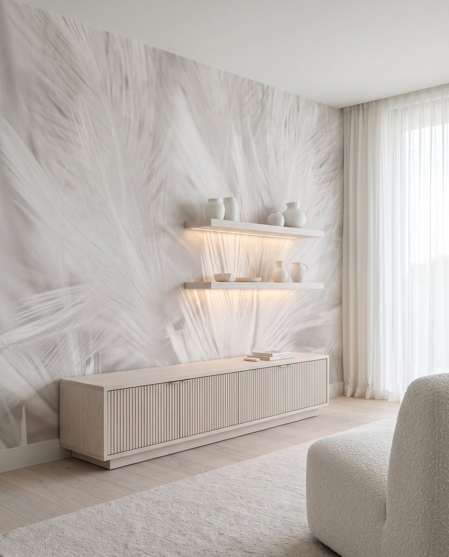Feather Closeup in an interior