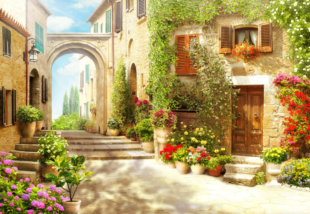 Sunlit Courtyard — full design