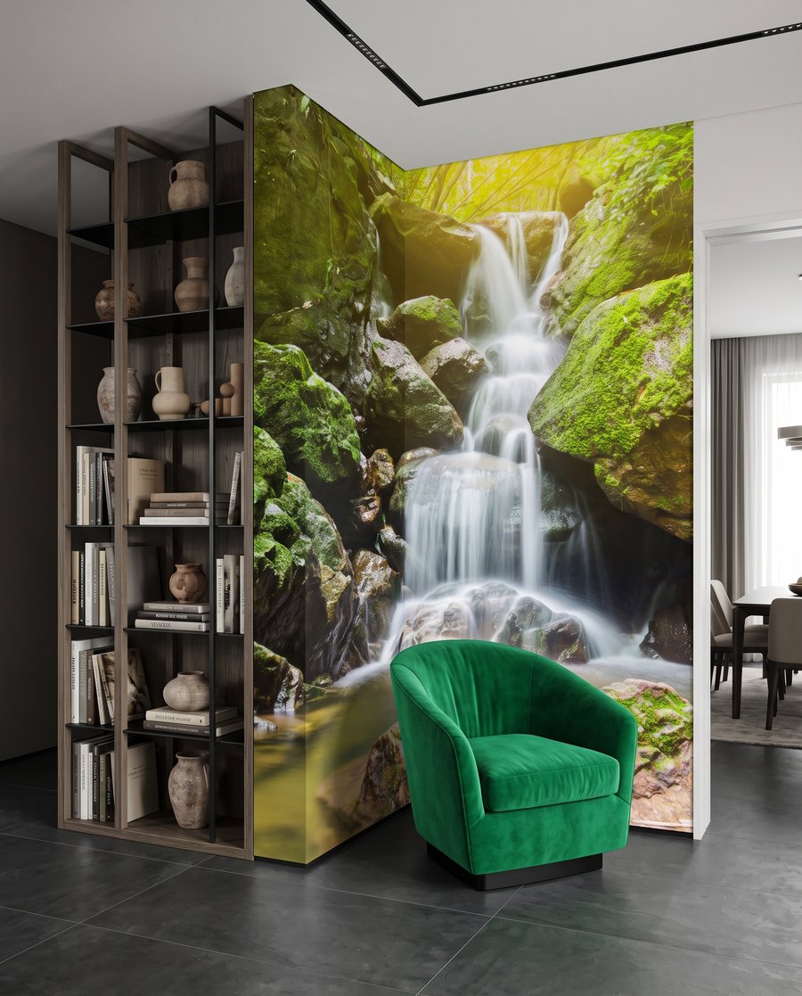Mossy Falls in an interior