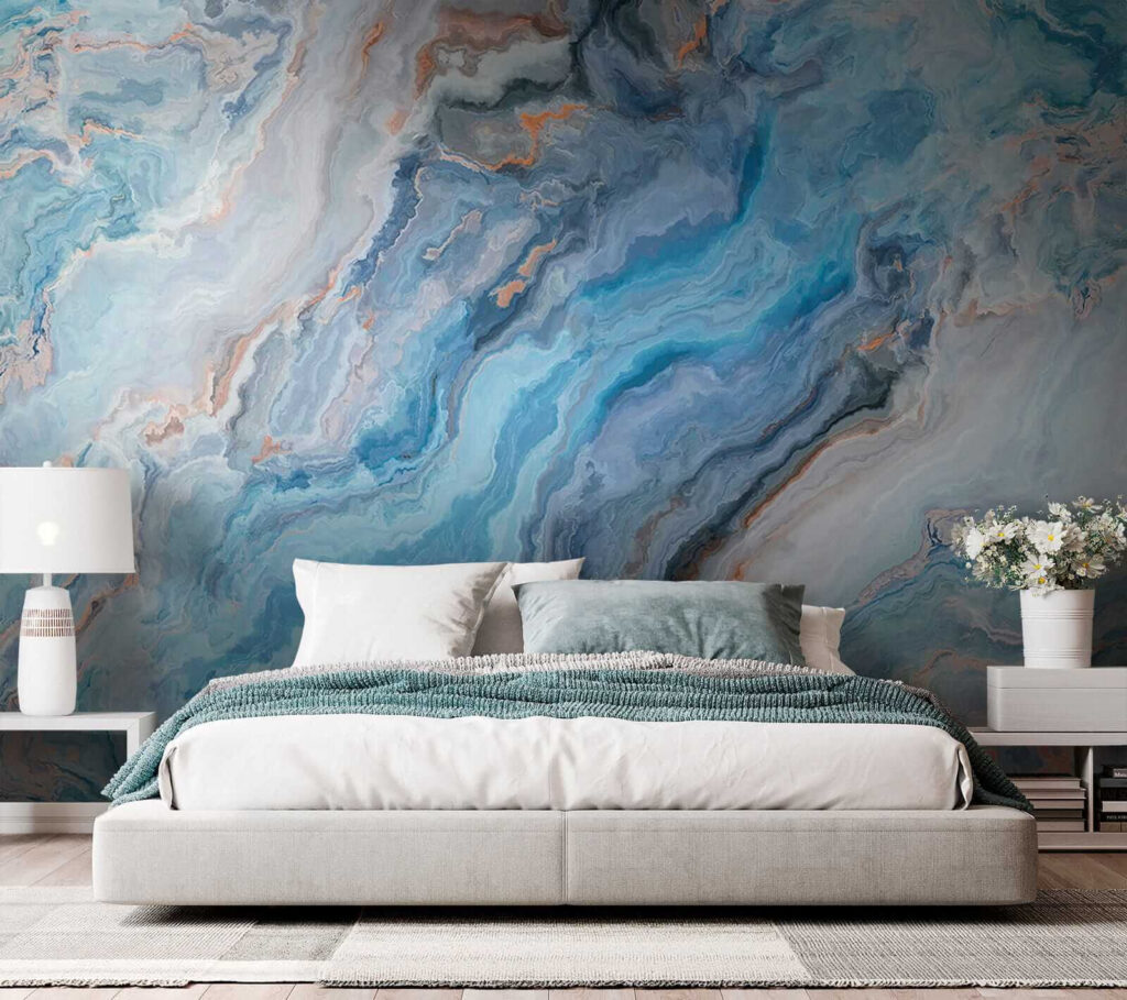 Blue bands in stone — interior 3