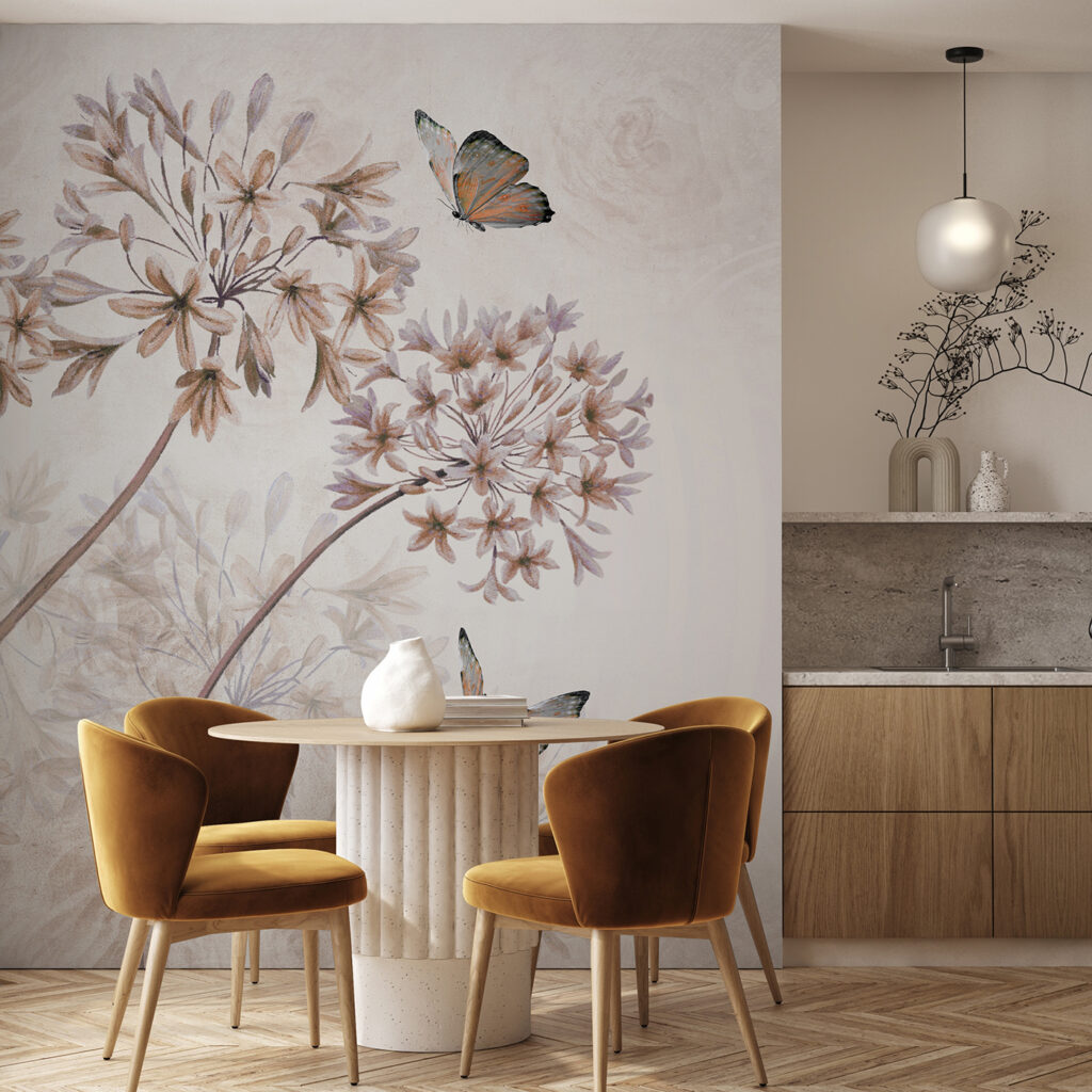 Butterflies and Alliums — interior 1