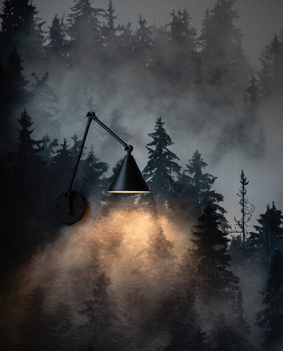 Pines in the Haze — detail