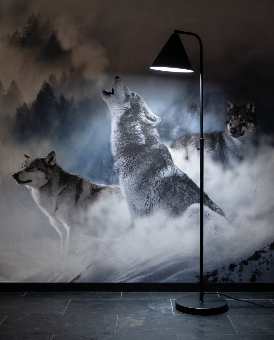 Wolves in the Mist — detail