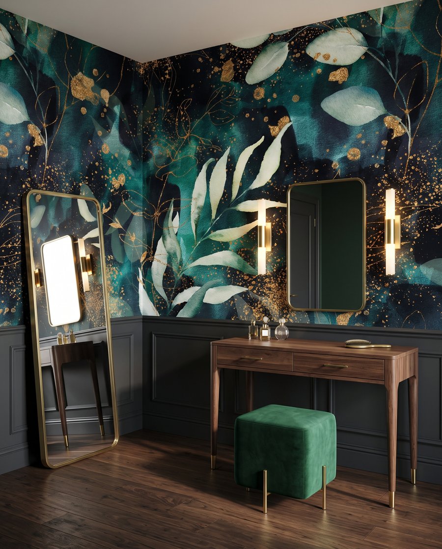 Botanical Nightfall in an interior