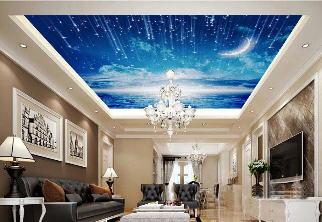 Moonlit Ocean Glow in an interior