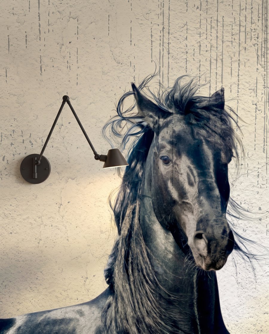 Horses in Motion — detail