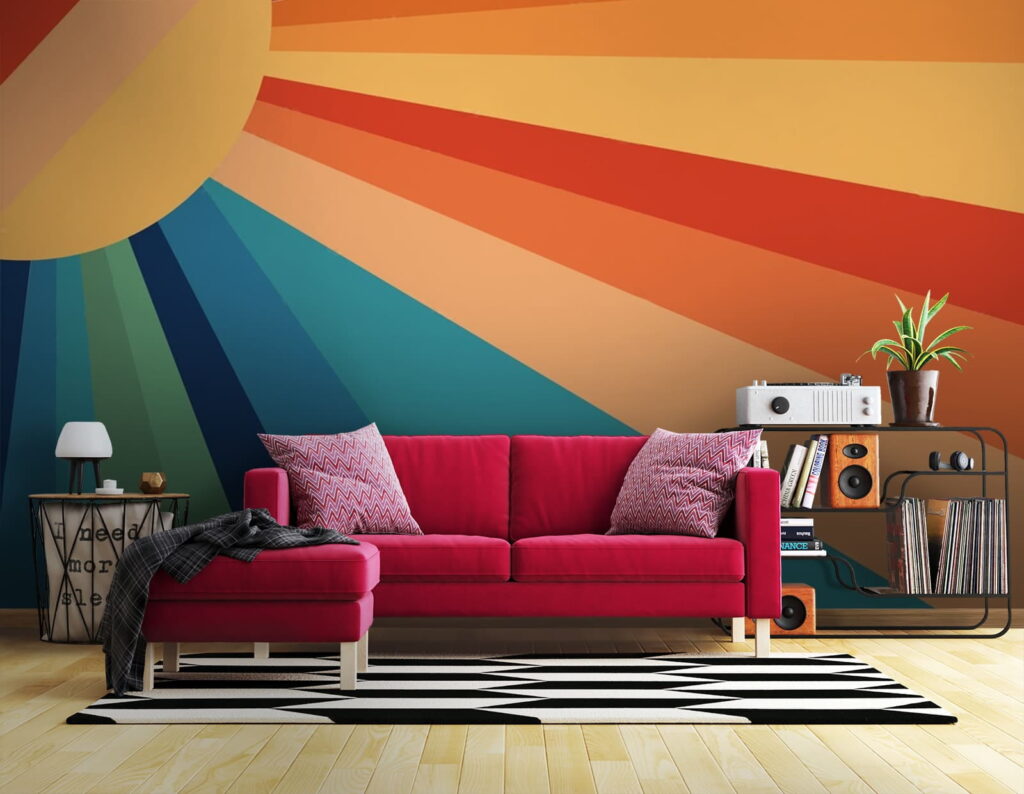Retro Sunburst in an interior