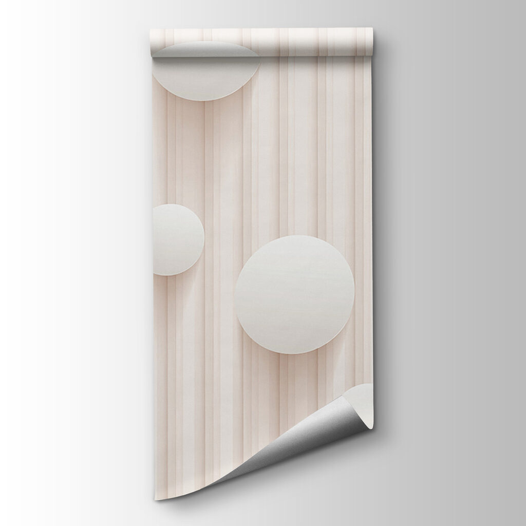 Round flowers, white circles — product view