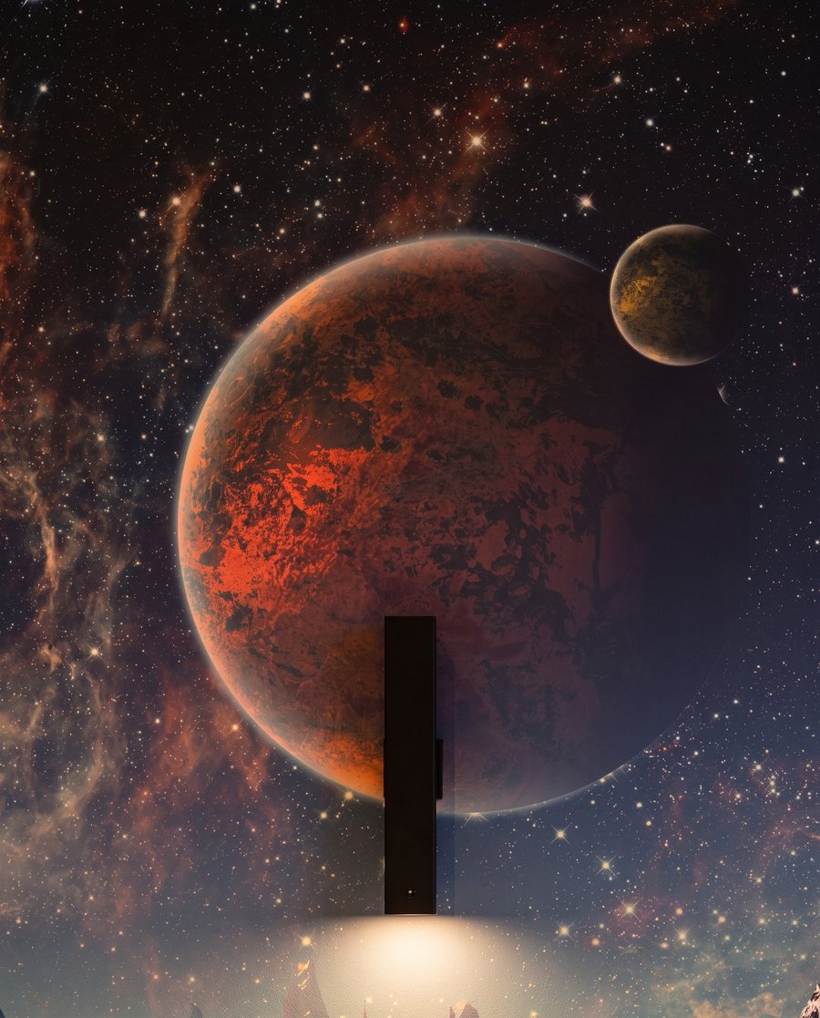 Distant Planet Landscape — detail