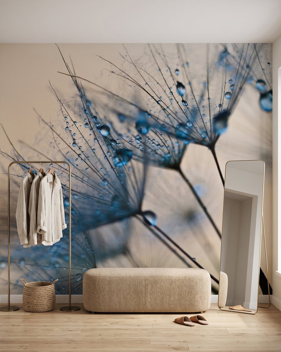 Dew on Dandelions in an interior