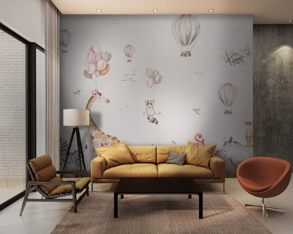 Safari Balloon Party in an interior