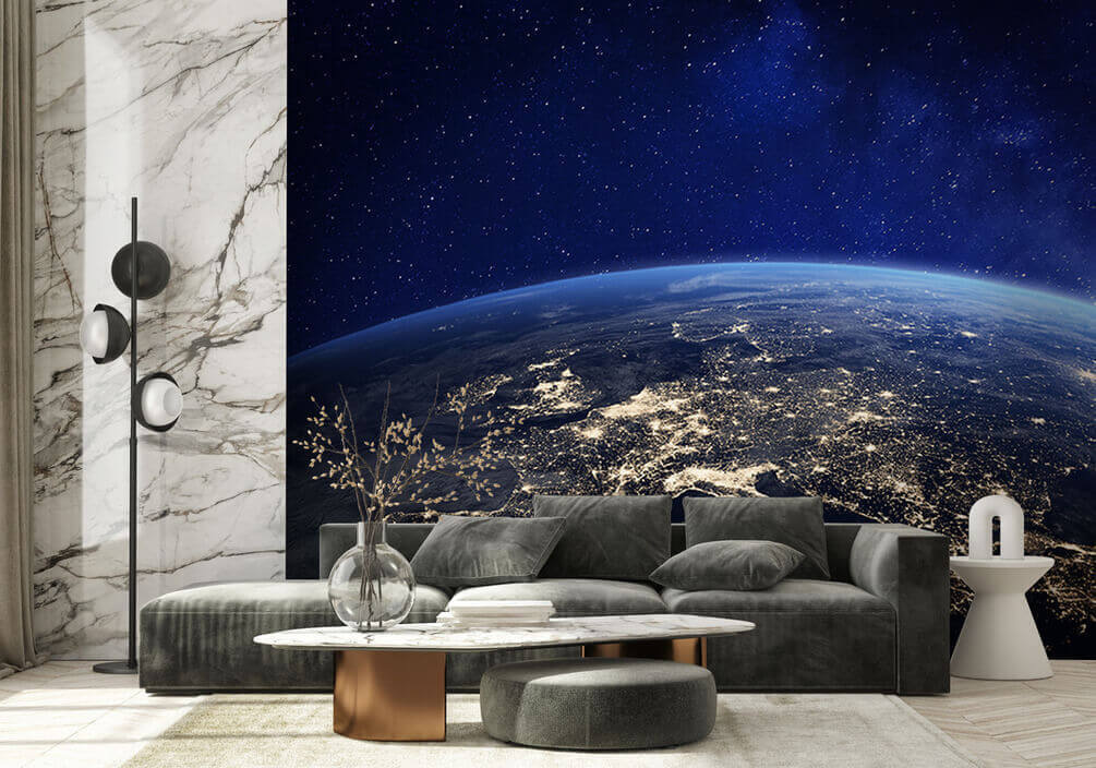 Earth After Dark in an interior