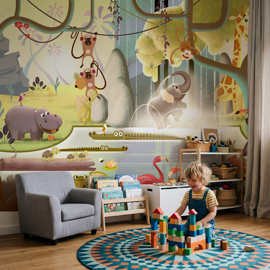 Jungle Waterfall Party — interior 2