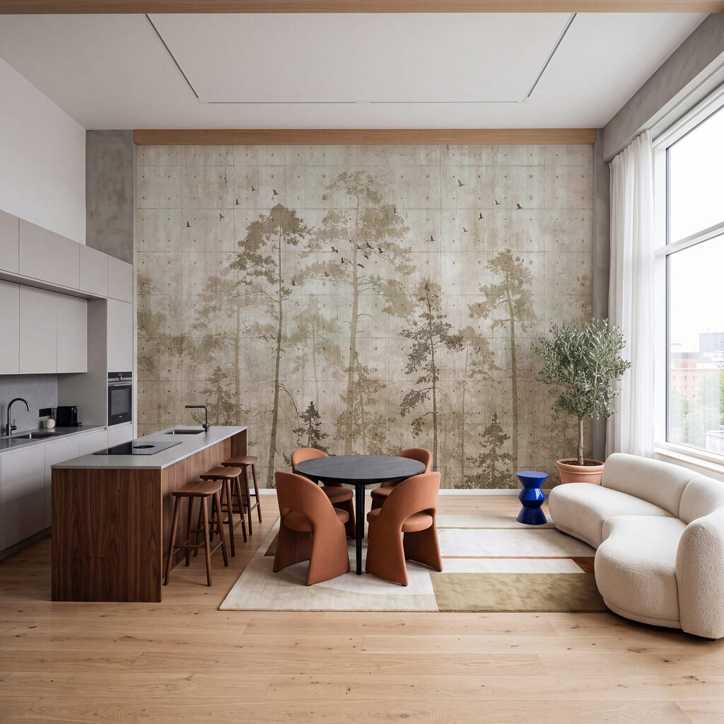 Pines on Plaster — interior 1