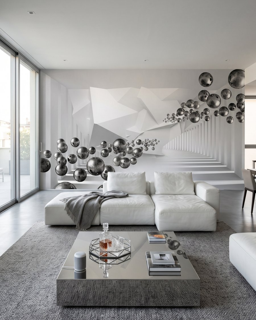 Spheres in Perspective in an interior