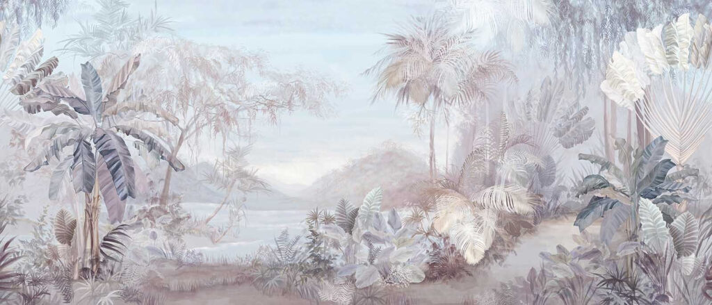 Tropical Landscape Painting — full design