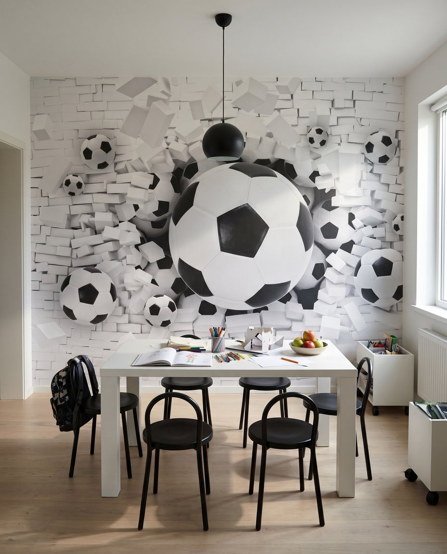 Football Through the Wall — interior 2