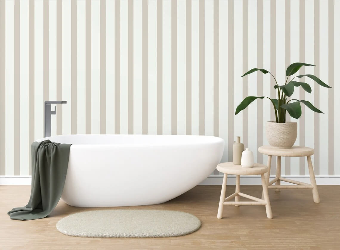 Quiet Stripes in an interior