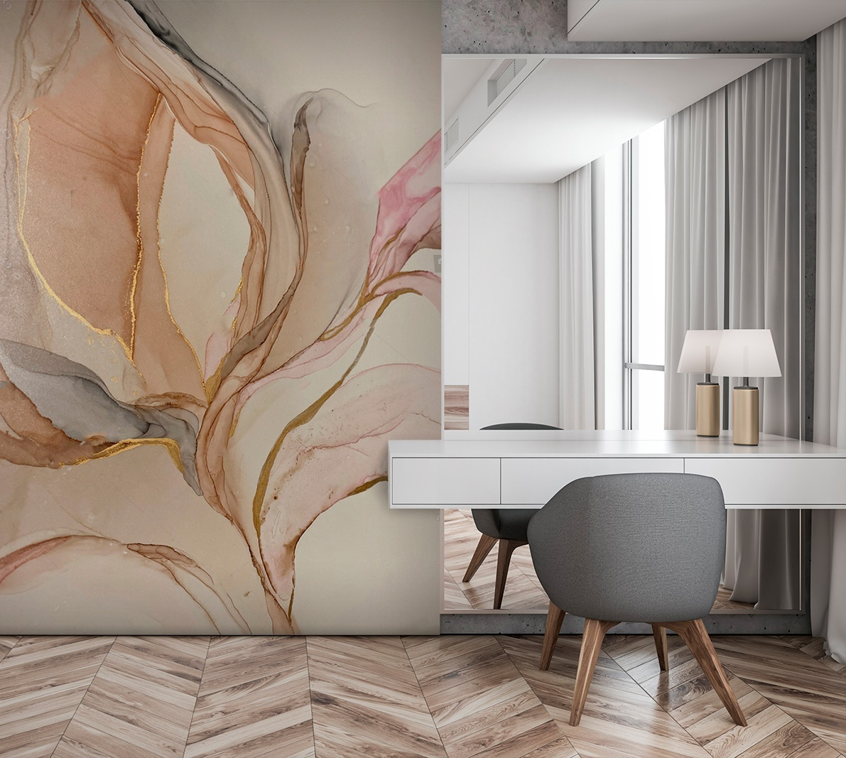 Tulip Traces in an interior