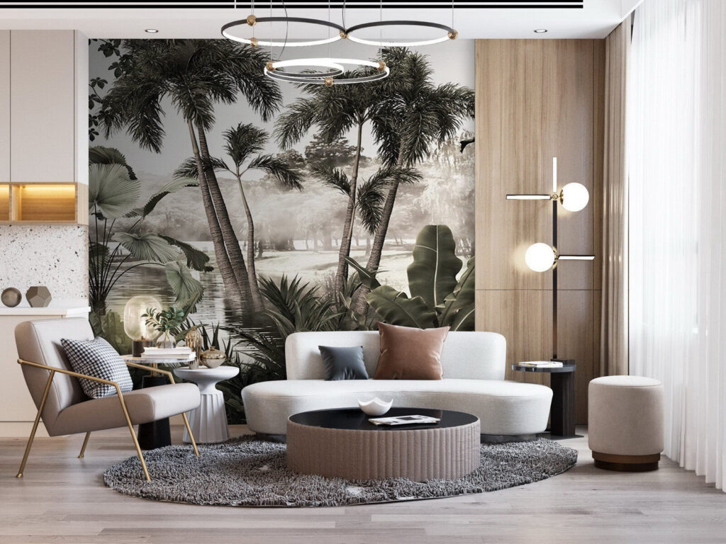 Grey palm garden — interior 1