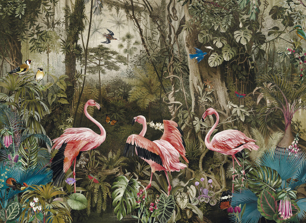 Flamingo Woodland — full design