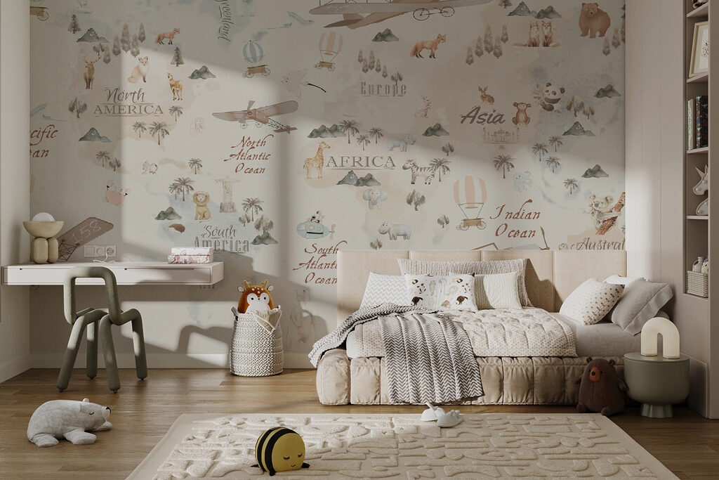 Animal map with aeroplanes — interior 6