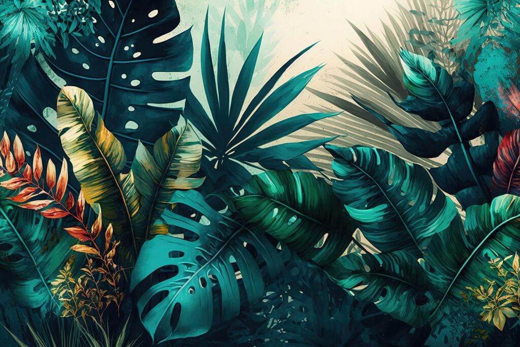 Deep Tropical Garden — full design