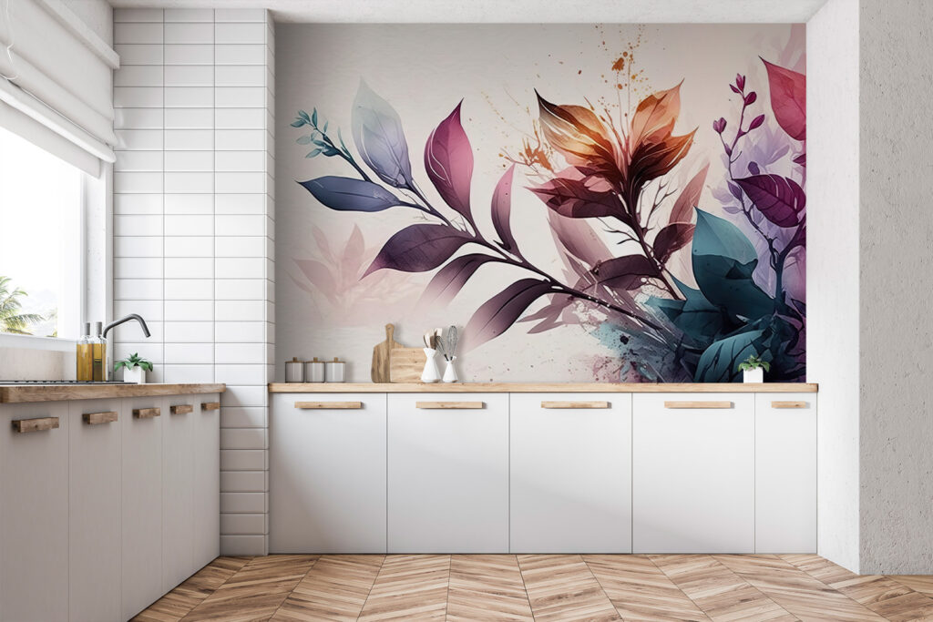 Leaves in Rich Colour in an interior