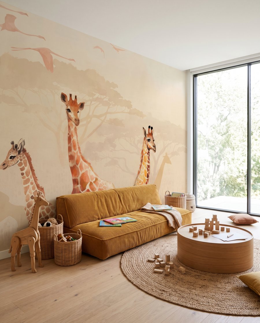 Giraffes at Daybreak — interior 2