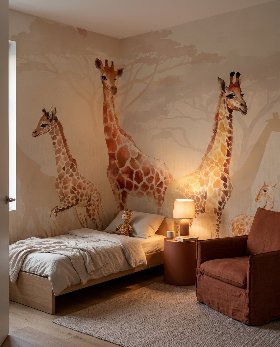 Giraffes at Daybreak — interior 4