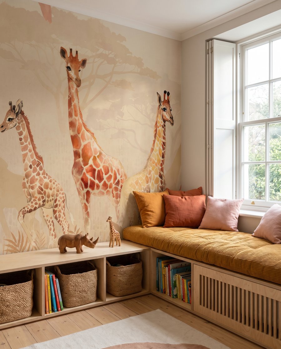 Giraffes at Daybreak — interior 6