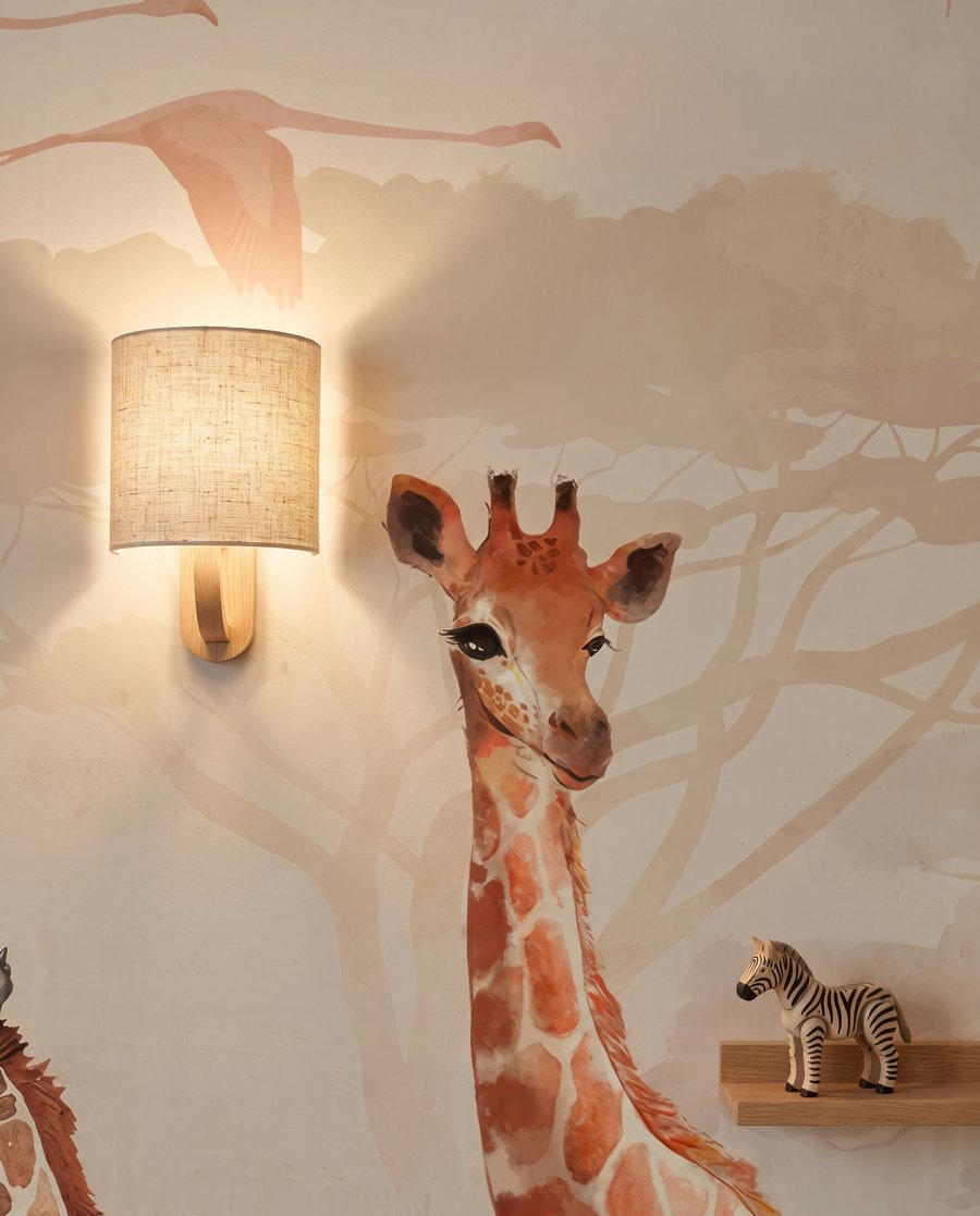 Giraffes at Daybreak — detail
