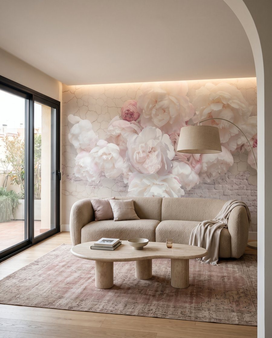 Peonies in Relief — interior 3
