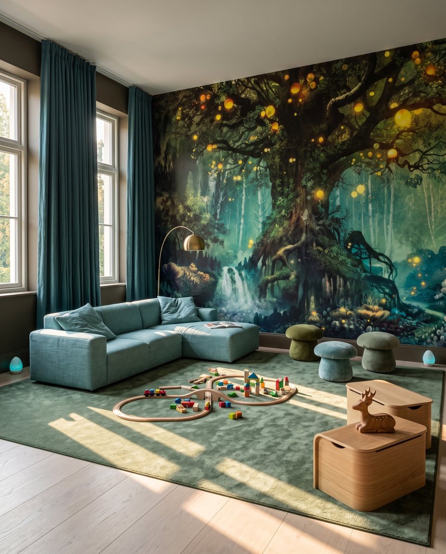 Enchanted Lantern Tree in an interior