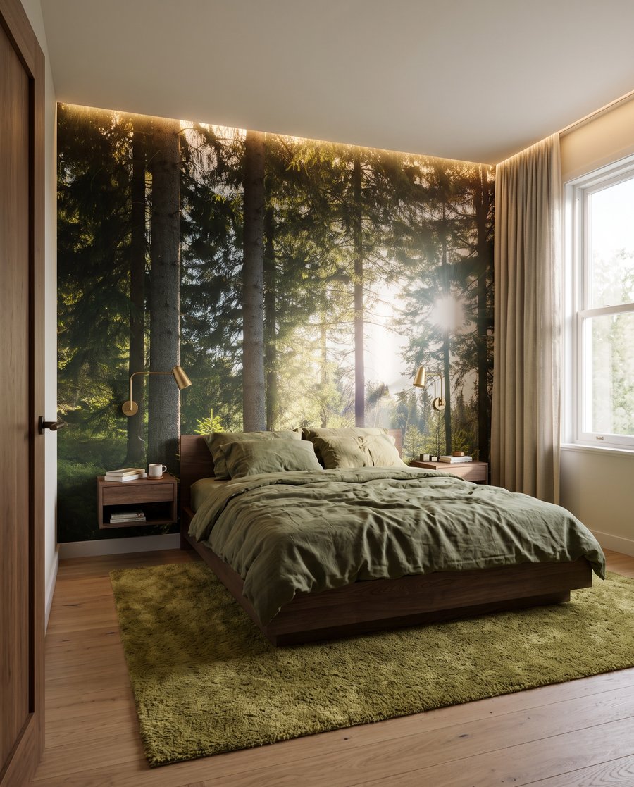 Forest Sunlight in an interior