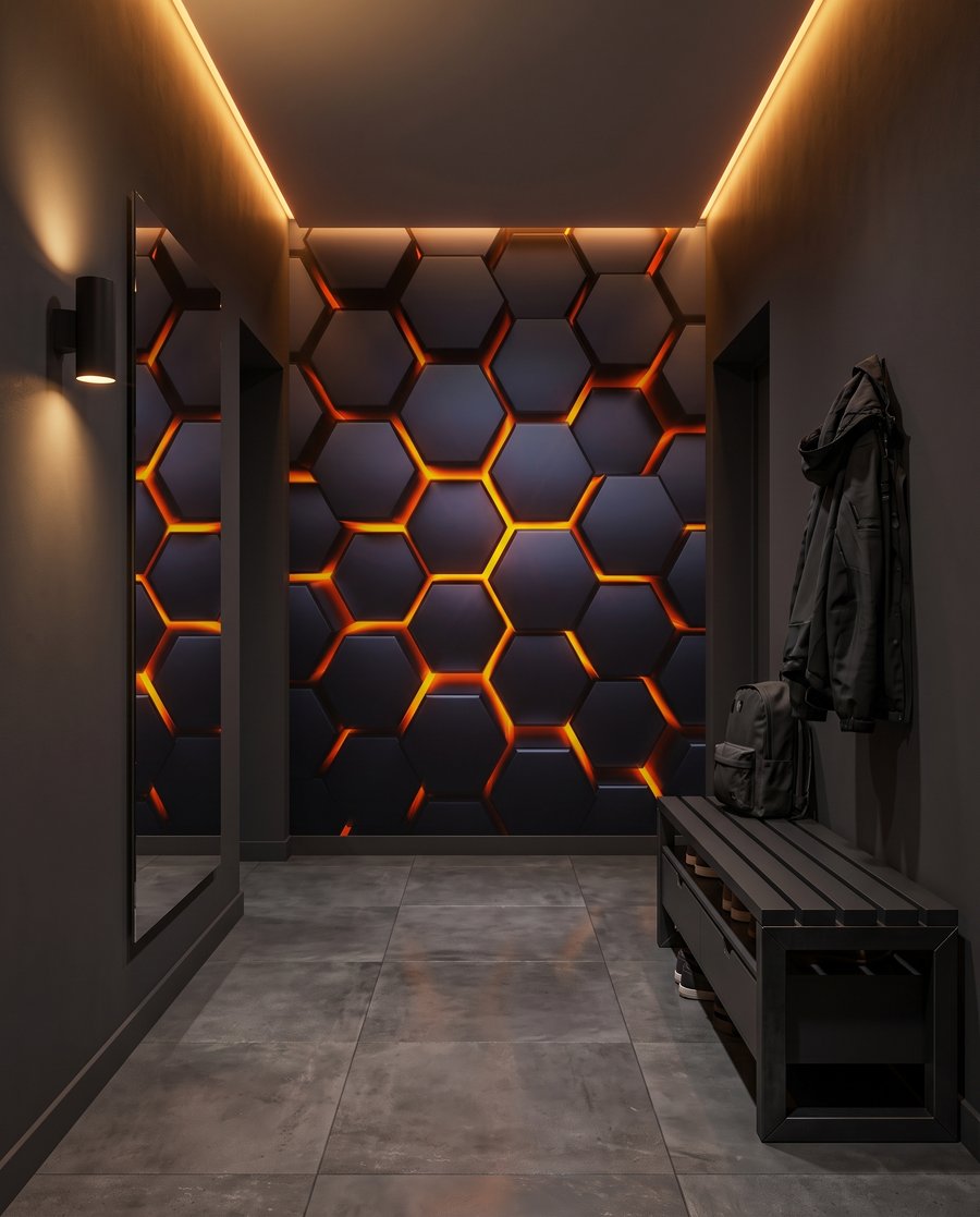 Glowing Honeycomb — interior 4