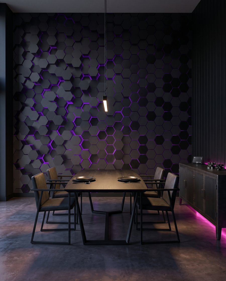 Electric Hexagons — interior 6