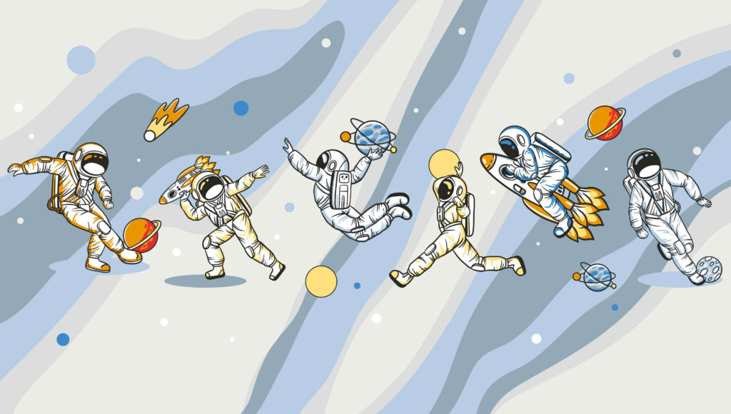 Playful Spacewalk — full design