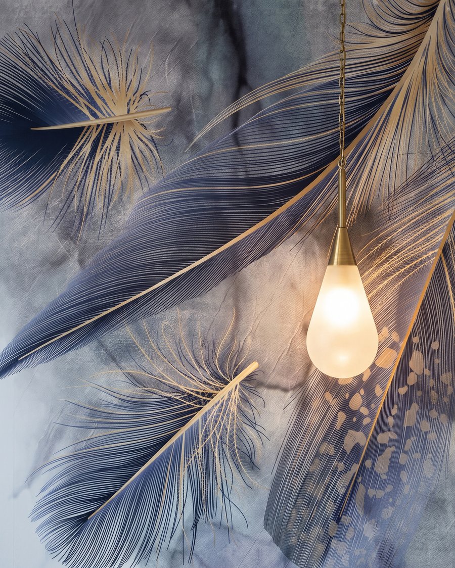 Feathers in Watercolour — detail