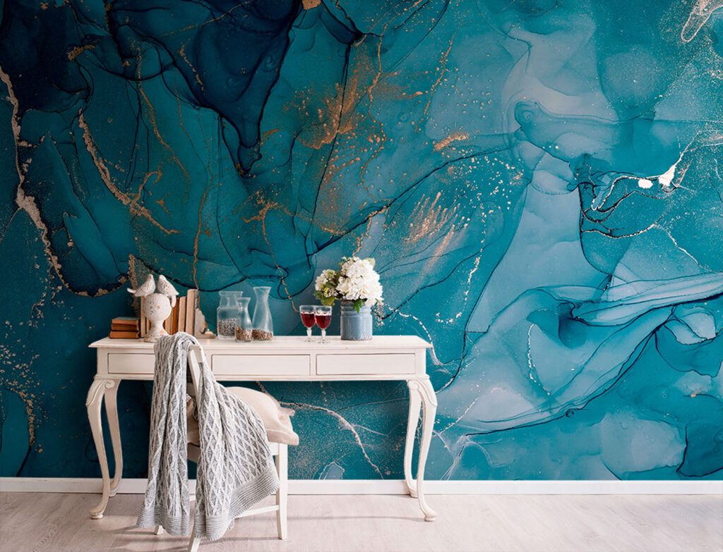 Blue Mineral Flow — interior 3