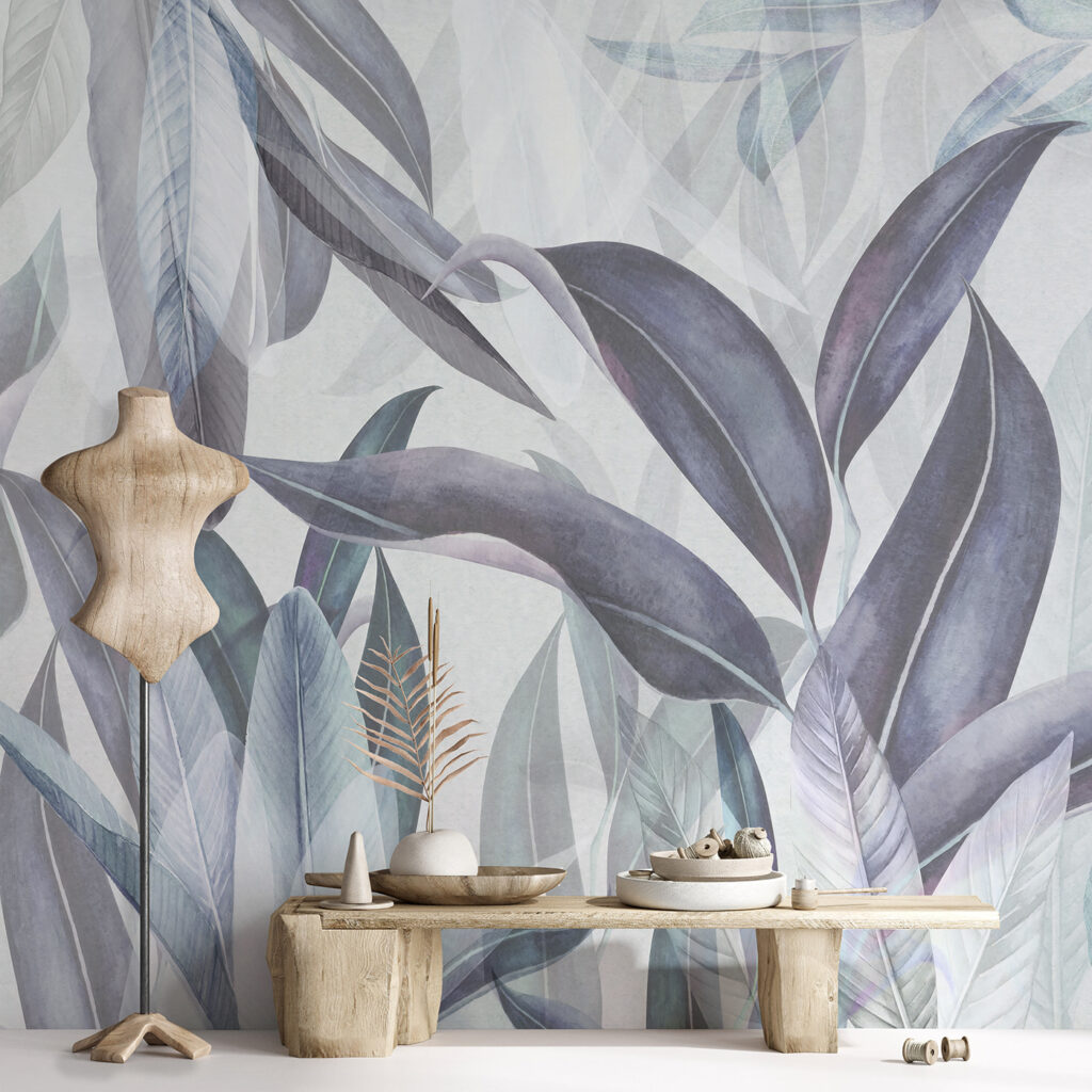 Leaves Like Brushstrokes in an interior