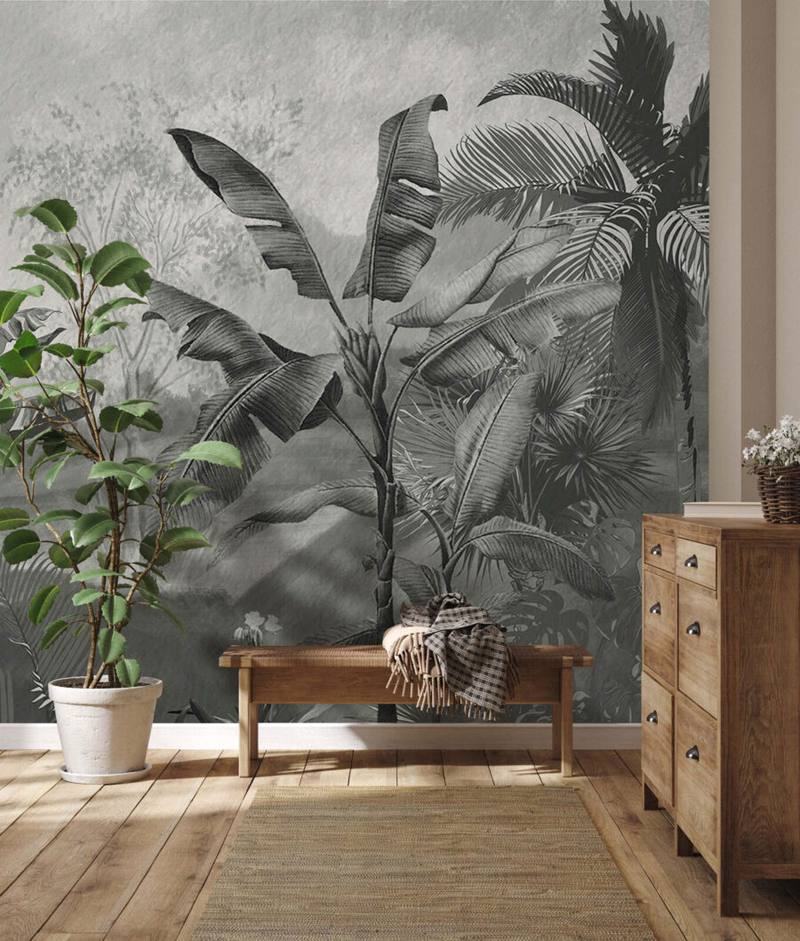 Tropical Monochrome Garden — interior 3