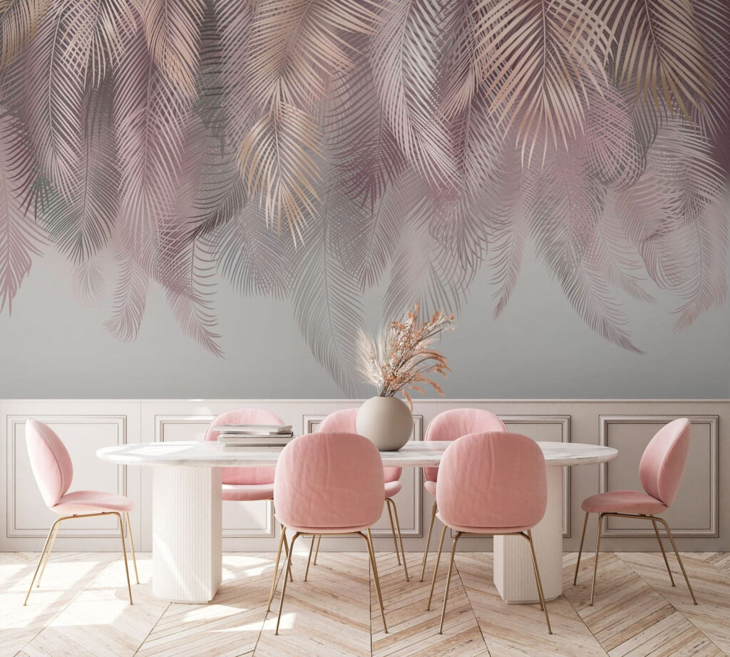 Fronds Above in an interior